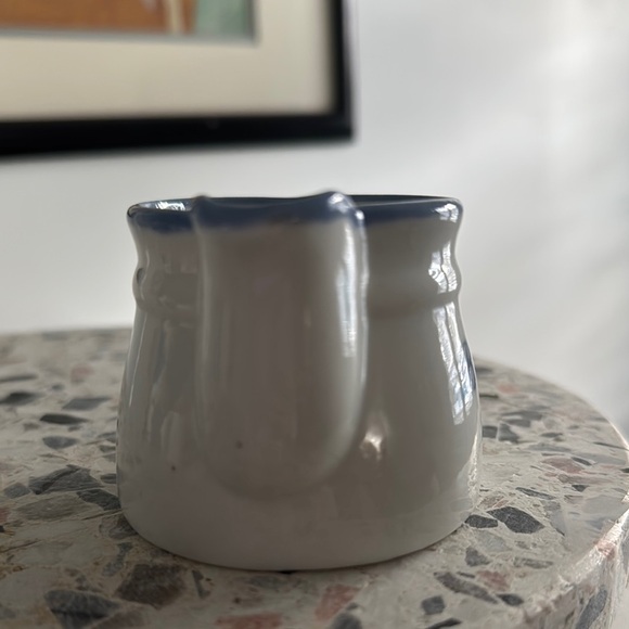 Vintage White and Blue Creamer - Picture 5 of 6